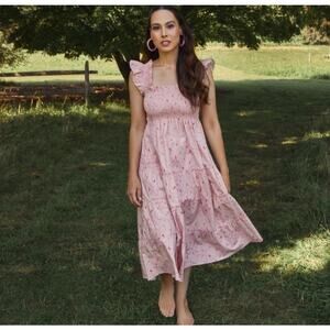HILL HOUSE HOME Ellie Nap Dress Phenomenal Bridgerton Pink Floral S